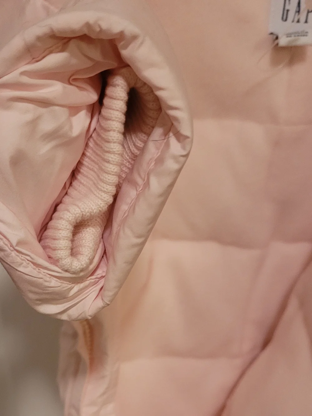 GAP Baby Pale Pink Padded Snowsuit, Up To 3 Months